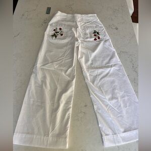 MAEVE The Colette Magic Fabric Embroidered Crop
Wide-Leg Pants - Anthropologie